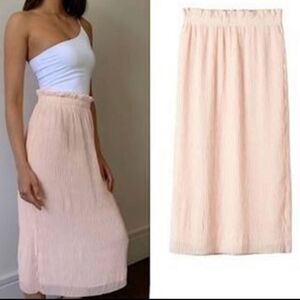 Aritzia Babaton Gabriola Maxi Skirt Peach Color